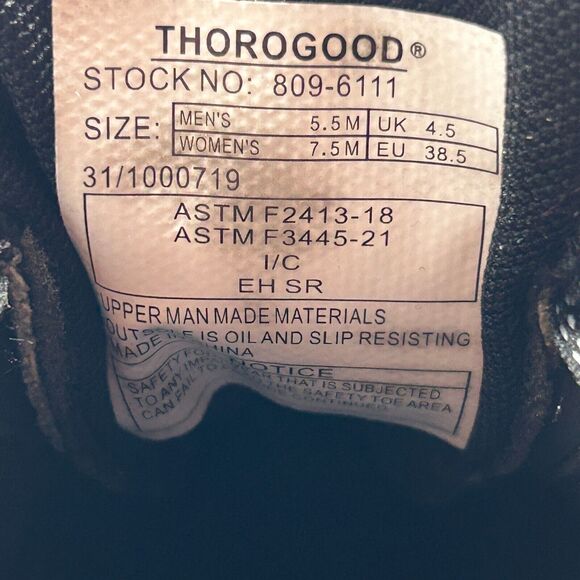Thorogood AST Low Top Camo Safety Toe Work Sneakers Men 5.5M Women 7.5M - Picture 10 of 11